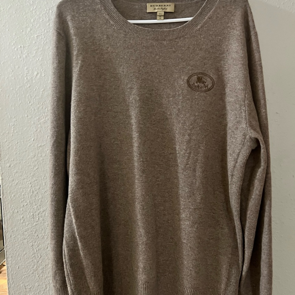 Burberry cashmere sweater size XL